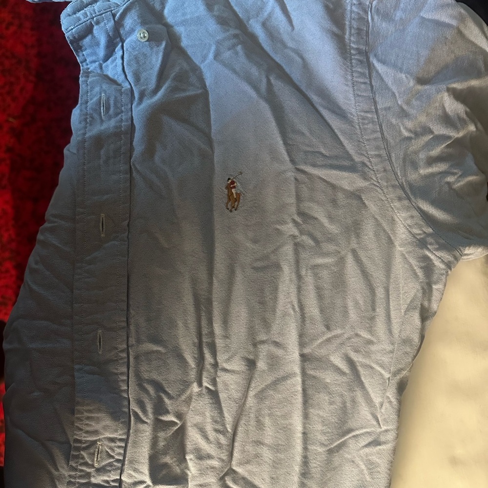 Ralph Lauren Blue Casual Button Down Shirt